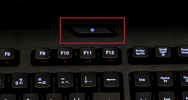 Logicool Gaming Keyboard G105 レビュー 明るさ調節ボタン