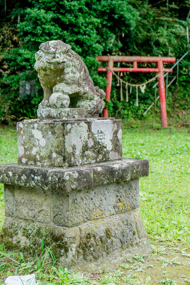 千葉県睦沢町　諏訪神社　狛犬
